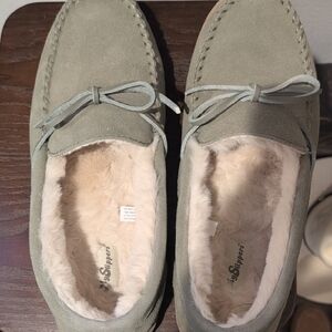 CozySlippers Men's Green Loafers